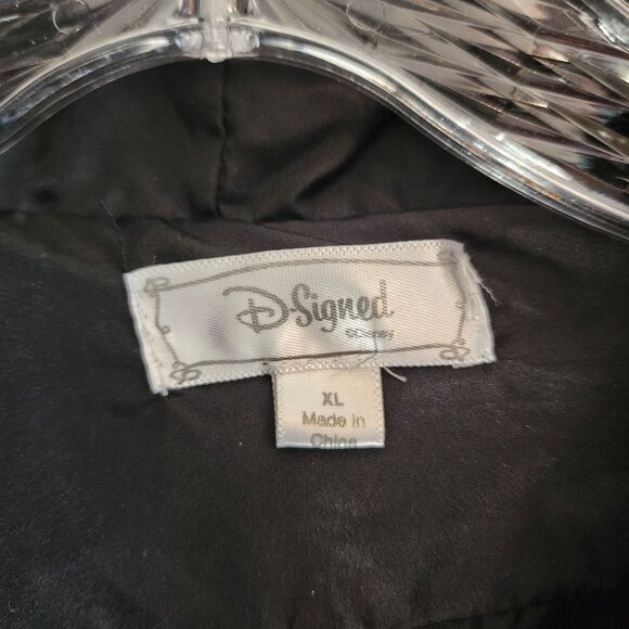 Disney Signed XL Black Sequin Zip-Up Hoodie Jacket - Picture 2 of 10